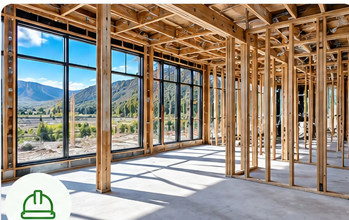 Construction interior during framing